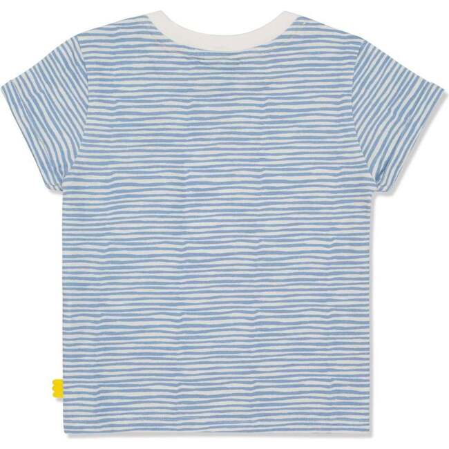 Recycled Cotton Stripes Kid T-Shirt, Natural - T-Shirts - 2