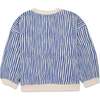 Recycled Cotton Stripes Kid Sweatshirt, Natural - Sweatshirts - 2