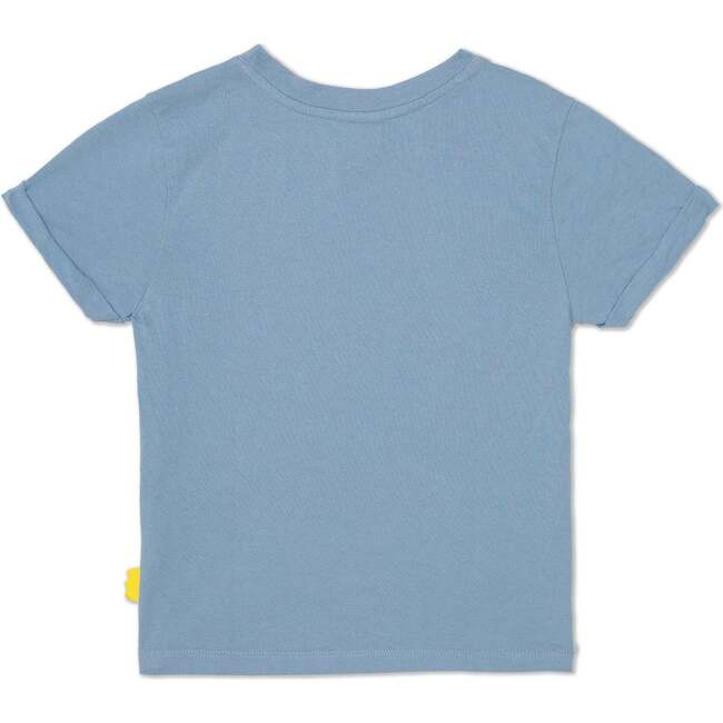 Recycled Cotton Safari Photographer Kid T-Shirt, Blue - T-Shirts - 2