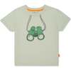 Recycled Cotton Safari Binocular Kid T-Shirt, Green - T-Shirts - 1 - thumbnail