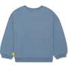 Recycled Cotton Rawr Kid Sweatshirt, Blue - Sweatshirts - 2