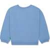 Recycled Cotton Pockets Kid Sweatshirt, Blue - Sweatshirts - 2