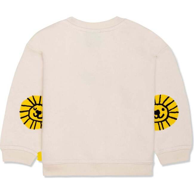 Recycled Cotton Lion Kid Sweatshirt, Natural - Sweatshirts - 2