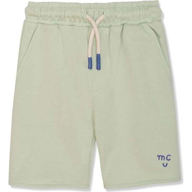 Recycled Cotton Kid Shorts, Green