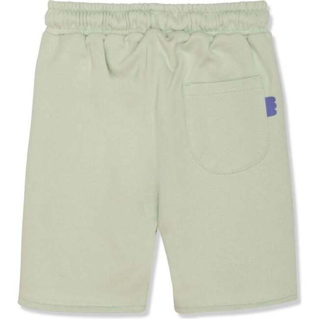 Recycled Cotton Kid Shorts, Green - Shorts - 2