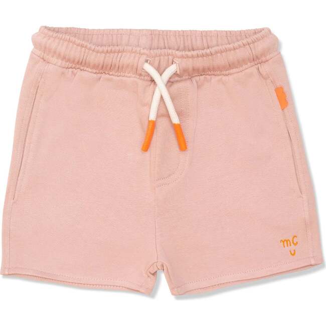 Recycled Cotton Cropped Girl Shorts, Pink