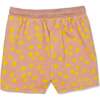 Recycled Cotton Dotted Cropped Girl Shorts, Pink - Shorts - 2