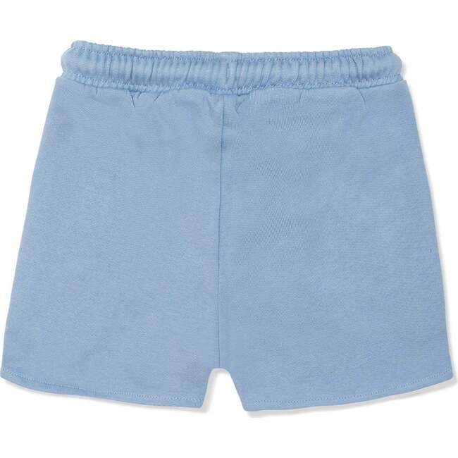 Recycled Cotton Cropped Girl Shorts, Blue - Shorts - 2