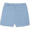 Recycled Cotton Cropped Girl Shorts, Blue - Shorts - 2