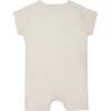 Linen Lion Baby Romper, Natural - Rompers - 2