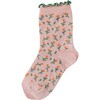 Spring Tulips Socks, Pink - Socks - 1 - thumbnail