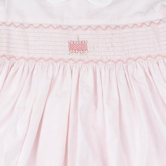 Scallop Bday Dress, Pink - Dresses - 2