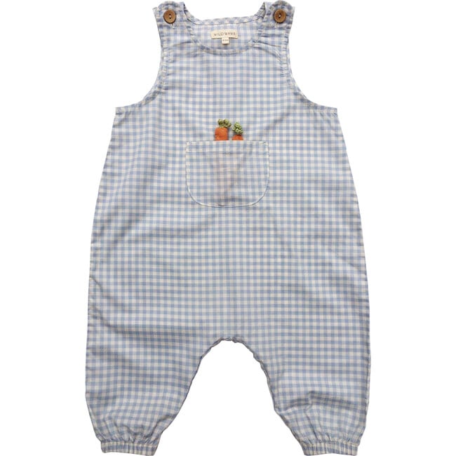 Carrot Pocket Set, Blue Gingham