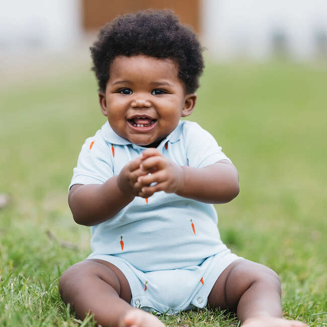 Baby Boys Alec Jumper, Carrot Embroidery - Onesies - 2