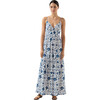 Women's Rizzo Trinkets Print Sleeveless Maxi Dress, Ocean - Dresses - 1 - thumbnail