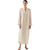 Women's Jude Striped Long Shirt Dress, Sand - Dresses - 1 - thumbnail