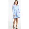 Women's Maddy Embroidered Dress, Oxford Blue - Dresses - 2