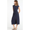 Women's Sleeveless Cody Dress, Navy - Dresses - 2