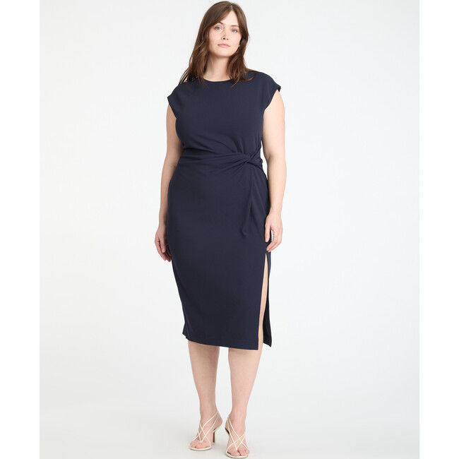 Women's Sleeveless Cody Dress, Navy - Dresses - 3