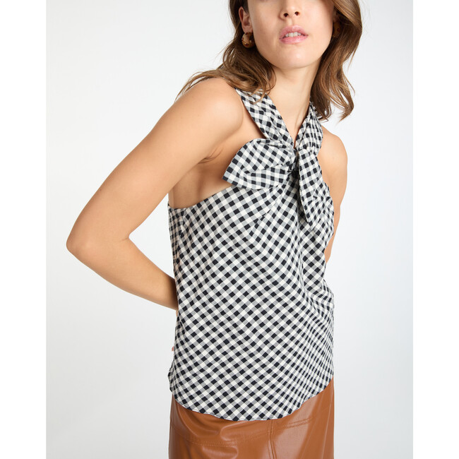 Women's Freya Top, Black/Cream - Blouses - 3