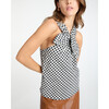 Women's Freya Top, Black/Cream - Blouses - 3