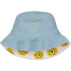 Recycled Cotton Reversible Denim Hat, Blue - Hats - 1 - thumbnail
