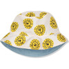 Recycled Cotton Reversible Denim Hat, Blue - Hats - 3