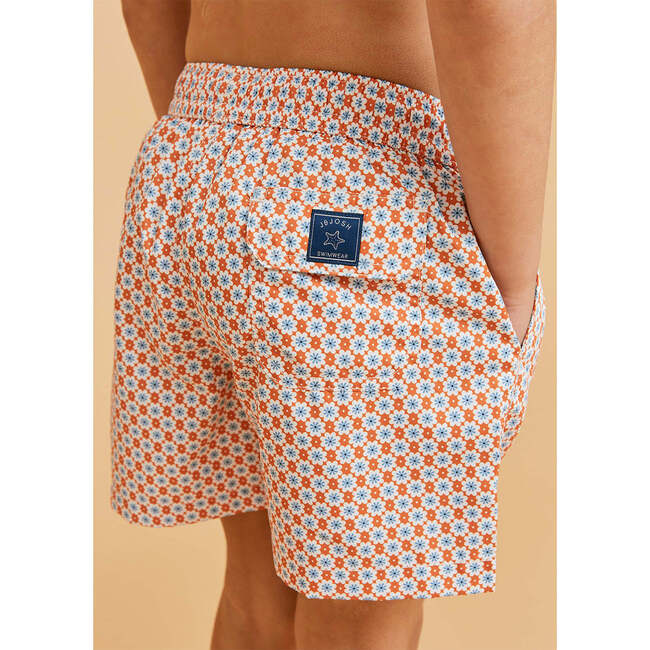 Swim Trunks, Orange Floral - Swim Trunks - 3