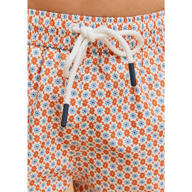 Swim Trunks, Orange Floral - Swim Trunks - 6