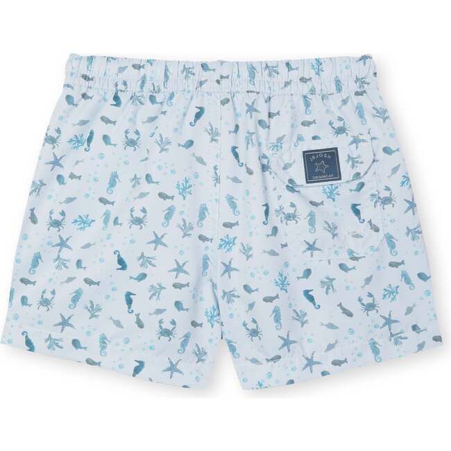 Swim Trunks, Light Blue Sea Animals - Swim Trunks - 5