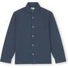 Pique Shirt, Dark Denim - Shirts - 1 - thumbnail