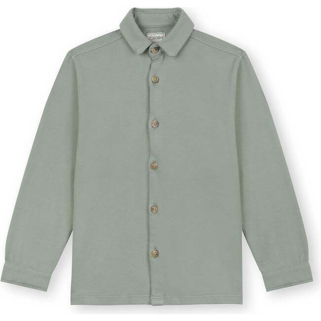 Pique Shirt, Gray Green