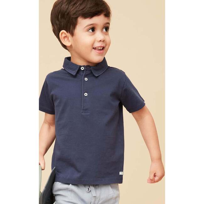 Polo Shirt, Dark Denim - Polo Shirts - 2