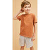 Linen Cotton T-Shirt, Rust - T-Shirts - 2