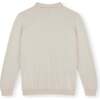 Polo Sweater, Beige - Sweaters - 5