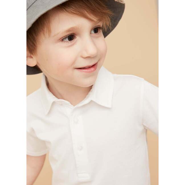 Polo Shirt, White - Polo Shirts - 4