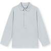 Linen Cotton Kaftan Shirt, Light Blue - Shirts - 1 - thumbnail