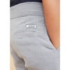 Linen Cotton Shorts, Blue Gray - Shorts - 3