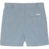 Linen Cotton Shorts, Blue Gray - Shorts - 5