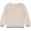 Crew Neck, Beige - Sweaters - 1 - thumbnail