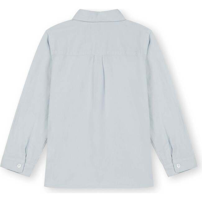 Linen Cotton Kaftan Shirt, Light Blue - Shirts - 6