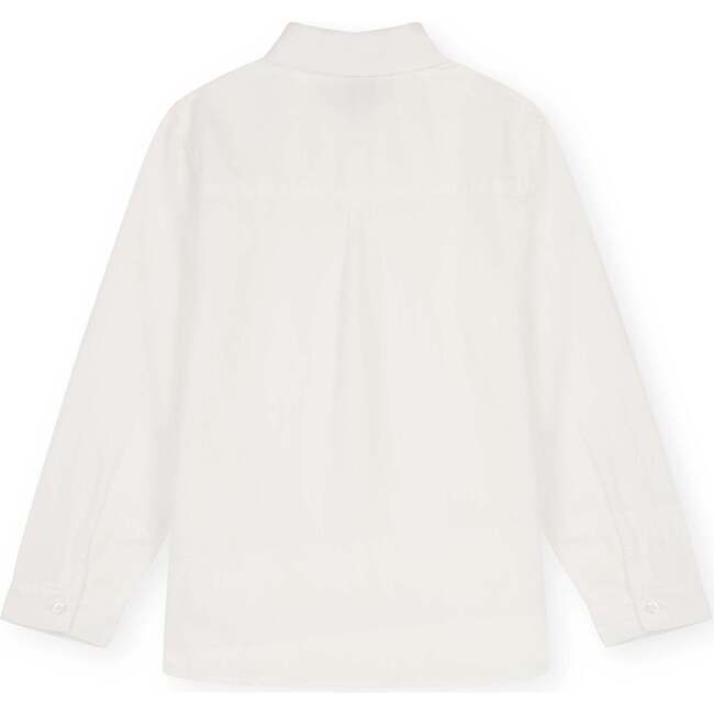 Linen Cotton Kaftan Shirt, Off White - Shirts - 7