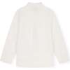 Linen Cotton Kaftan Shirt, Off White - Shirts - 7