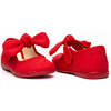 Swiss-Dot Bow Mary Janes, Red - Mary Janes - 2