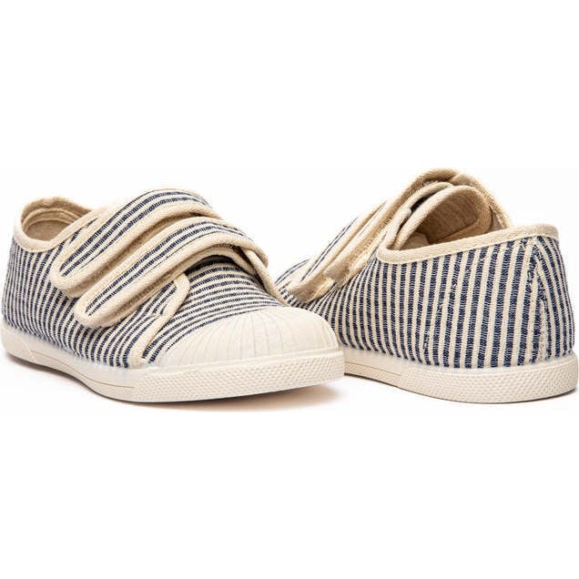 Canvas Double Sneaker, Stripes - Sneakers - 2