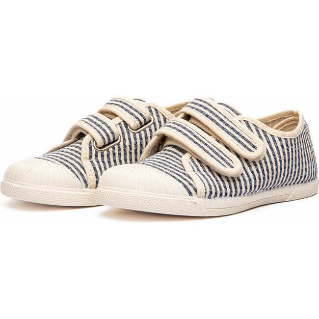 Canvas Double Sneaker, Stripes - Sneakers - 4