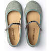 Classic Textured Mary Janes, Blue - Mary Janes - 4