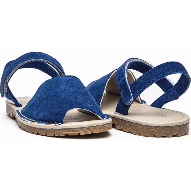 Suede Sandals, Royal Blue - Sandals - 3