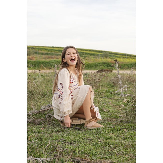 Suede Espadrille, Nude - Espadrilles - 2