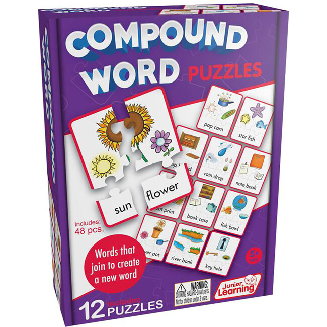 Compound Word Puzzles for Grades 1/2